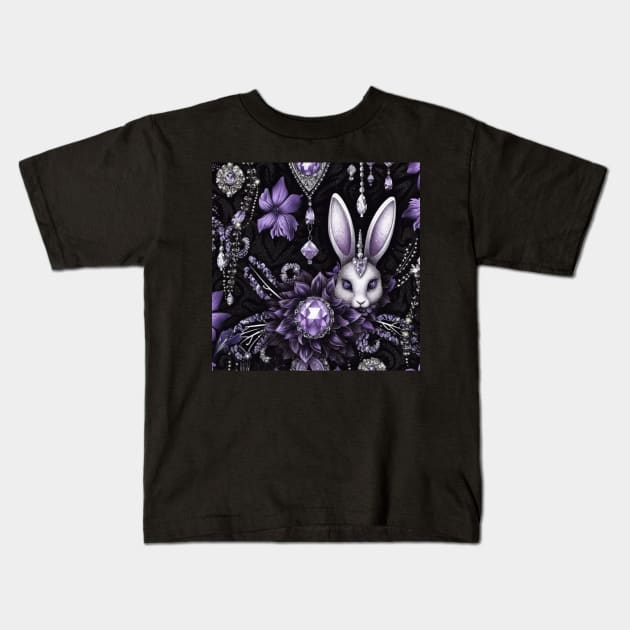 Evil Bunny Kids T-Shirt by Enchanted Reverie